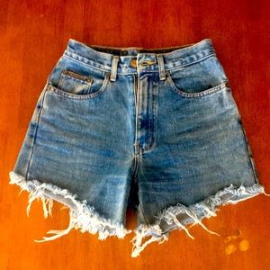 Pepe Jeans High Waisted Cutoff Jean Shorts